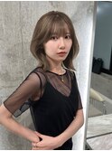 シアーベージュ レイヤーカット
