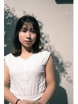 ナインセンス 下北沢(9_________nine sense)&nbsp;ミディアム×ナチュラルパーマ【下北沢】