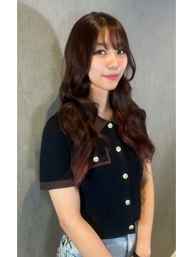 リア(Li'a) インナーカラー＋ワインレッド