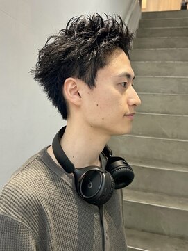 クロト(Clotho) スパイキーショート/メンズショート/ピンパーマ波巻きツイスト