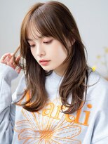 シキサロン 仙台(siki.salon)&nbsp;仙台/髪質改善/シルキーベージュ×シースルーバング×おくれ毛