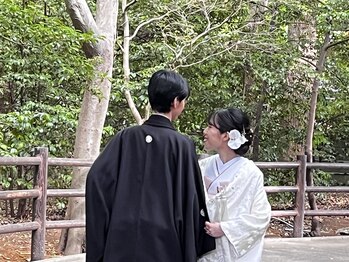 ミリオン美容室の写真/『フォトプランあり*』大人花嫁の夢を叶える！着物レンタルと花嫁着付けで叶う少人数ウェディング♪