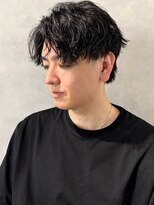 ソウル 福山駅前店(SOUL.) ツーブロック 波巻きパーマ メンズマッシュ スタイリング