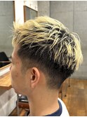スパイキーショート.ナチュラルフェード.抜きっぱなしブリーチ