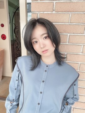 サロンドミルク 原宿(salon de MiLK) 【salon de MiLK 原宿】ミディアムウルフ×おしゃれハイライト