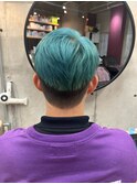 ☆派手髪/ターコイズカラー/エメラルドグリーン☆