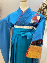 ローラ 本店(Rola)&nbsp;【Fー28】青　白花散らし