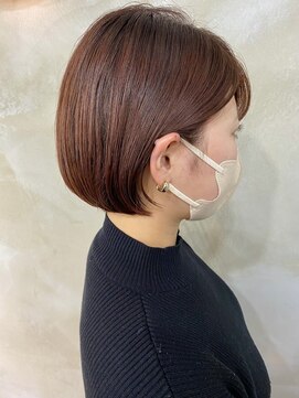 ロアヘアーコーディネート 京都駅前店(LoRE hair coordinate) ピンクベージュ/ミニボブ