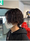 波巻きパーマ