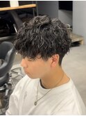 コンパクト縦落ちパーマ