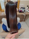 艶髪×縮毛矯正×ロングヘア