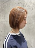 【堂安稚菜】オレンジブラウンカラー