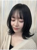 ウルフカット/ウルフ女子/顔周り
