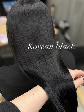 アイシー 表参道(ICY) 韓国ヘア黒染め不使用透明感コリアンブラック髪質改善＊RINA