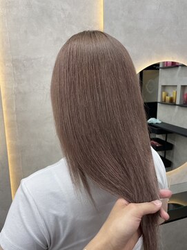 ルノン(LUNON) ピンクミルクティーベージュ/ブリーチカラー/秋カラー