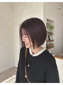 【illuprom.】ミニボブ×ボルドーカラー