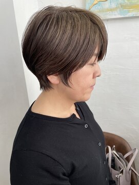 ハーツ(Heart's) 白髪ぼかし/イメチェンヘアスタイル/前髪カタログ/ショートボブ