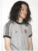 メンズロングスパイラルパーマブルーブラックプードルパーマ