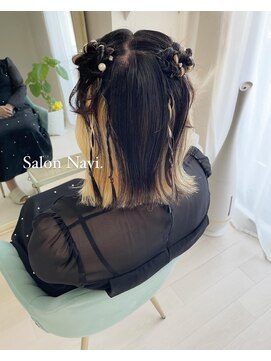 サロンナビ(Salon Navi) ニュアンスハーフup/ヘアセット/結婚式ヘア