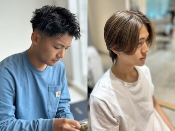 アレクサンドルオブカラーズカナザワ(ALEXANDRE OF COLORS KANAZAWA)の写真/メンズの再現性の高いパーマスタイルが人気◎ON.OFFどちらもキマる、再現性の高いスタイルが叶う！