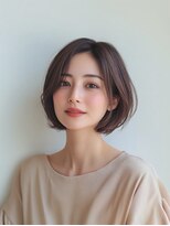 e.m.a プレミアムビューティーサロン 栄駅店(e.m.a PREMIUM BEAUTY SALON)&nbsp;髪型/イメチェン/外ハネボブ/美髪/ワイドバング/髪型