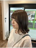 ふんわりミディアムゆる巻き(フレッシュ可愛い系)