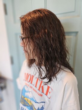 オッジ ヘアー 深谷店(Oggi Hair) ミディアムパーマ 8月