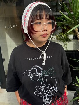 ソラス(SOLAS) グラデーションカラー wine red