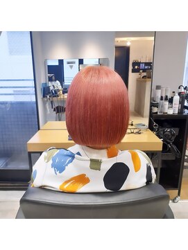 エイト 藤沢店(EIGHT fujisawa) コーラルオレンジ【藤沢/ケアブリーチ/髪質改善】