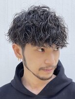 フィフス 天神大名(fifth) 天神大名ツイストスパイラルパーマメンズカットマレットヘア30代