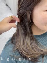 バディ 中野駅前店(BUDDY)&nbsp;ケアブリーチでハイライト【中野美容室,髪質改善美容室】