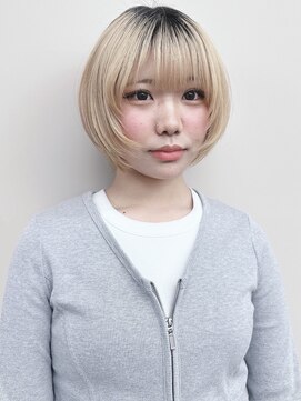 モリオ(morio) ＊ハイトーン姫カット軽めボブ小顔ボブウルフボブレイヤーボブ