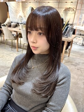 ロンド エスポワール 錦糸町(Lond espoir) ◯ミディアムレイヤーカット/チャコールグレー/顔周り/前髪/11