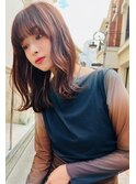 【Lloyd 大宮】チョコレートベージュ×ロングボブ