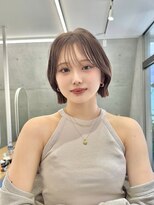 サンド 池袋(sand)&nbsp;黒髪/クラゲヘアー/オリーブグレー/小顔/ココアベージュ/ボブ