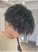 大人ツイストスパイラルパーマメンズ縦落ちパーマ辻堂