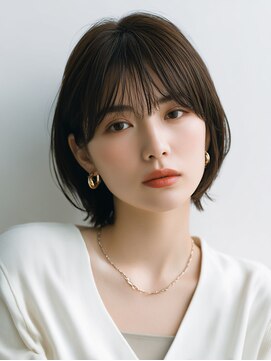 ロッソ ヘアアンドスパ 谷塚店(Rosso Hair&SPA) 前髪顔まわりカット/外ハネボブ/丸みボブ/ショートボブ