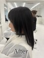 ニューカマー バイ ヘッドライト シブヤ(NEW COMER by HEADLIGHT shibuya)&nbsp;サイドバング耳の前から流れる様なレイヤーを入れて動きを演出！