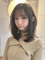 アンカーバイナチュラル(anchor by natural)&nbsp;韓国風/レイヤー/前髪カット/オリーブ/透明感/ハッシュカット