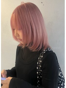 ナループロア ルームー(Nalu pu loa ROOMOO) 2回ブリーチで出来る！ハイトーンピンクカラー/ブリーチカラーk