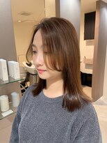 セレスト 三宮店(CELESTE) イノアカラー白髪染め&セミロングスタイル