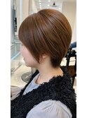 ショート×ボブ×ブラウンカラー×髪質改善