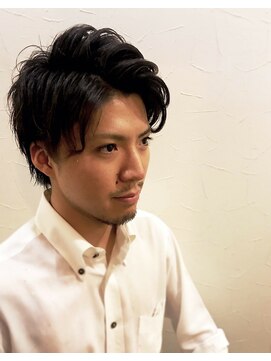 ヒロギンザ 上野店(HIRO GINZA) アップバングビジネスミディアムスタイル<理容室>【上野店】