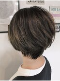 ハイライトショートボブ