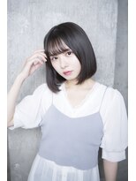 サロンドミルク 原宿(salon de MiLK)&nbsp;【salon de MiLK 原宿】アッシュベージュ×ツヤサラボブ