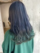 ラニヘアサロン(lani hair salon) アッシュグレー/グリーン［ブリーチ/福岡/天神/大名］