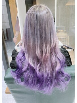 デイズ(days) アッシュグレージュからパープルブルーへのグラデーションカラー