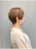 甘辛大人ショート _ ミルクティーベージュ