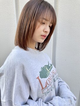レトン 銀座(leton) 美髪/切りっぱなし/ネビージュ/大人かわいい/こなれミディ[銀座]