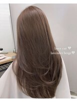 フォンズ(FONS)&nbsp;レイヤーカット ブリーチなし韓国ツヤカラー ベージュカラー